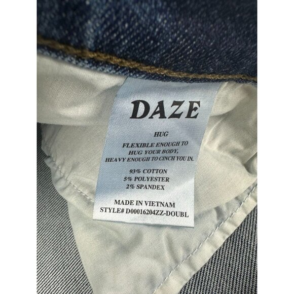 NWT DAZE Pleaser High Waist Raw Hem Crop Jeans Size 32 - Picture 5 of 10